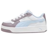 PUMA Carina Street PS Sneaker, White-Haute Tropic-Plum Jam, 30.5 EU