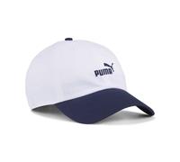 PUMA Casquette dad color block ESS N° 1, Accessoires, Blanc/Navy, OSFA OSFA