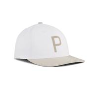 PUMA Casquette de golf Crafted P Homme, Accessoires, Warm Blanc/Putty, Adult Adult