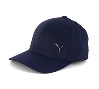 PUMA Casquette en métal Flexfit, Bleu marine (09), S/M
