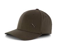 PUMA Casquette unisexe Metal Cat Flexfit - Casquette de baseball, Vert olive foncé, L/XL