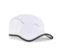 PUMA Casquette visière courte à cinq empiècements Runner, Accessoires, Blanc, OSFA OSFA