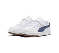 PUMA CAVEN 2.0 AC+ PS Sneaker, White-Dark Indigo-Gum, 29.5 EU