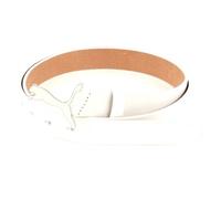 PUMA Ceinture blanc en cuir pour femme - Skinny Pop Fitted Belt White 3 66684 95 cm