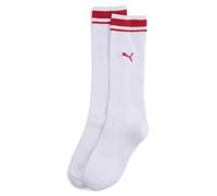 PUMA Chaussette rayées Heritage Unisexe (1 paire), Vêtements, Blanc/Flame Orange, 35-38 35-38