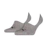 Puma Footie Chaussettes, Gris, 35/38 (Lot de 2) Unisexe