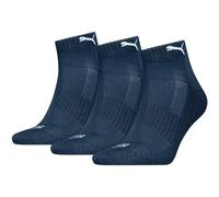 Puma Chaussettes rembourrées Coton recyclé – Mixte – Bleu marine 35-38 (Lot de 3)