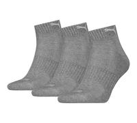Puma Chaussettes trois-quarts Unisexe – Lot de 3 paires Gris 35-38