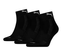 Puma Chaussette Quarter mixte rembourrée – coton recyclé – Noir – 43-46 EU