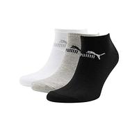 Puma – Chaussettes basses invisibles – Gris/Blanc/Noir – Taille 43-46