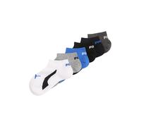 PUMA Chaussettes bleu nuit / bleu clair / bleu foncé / gris chiné / noir / blanc, Taille 35-38