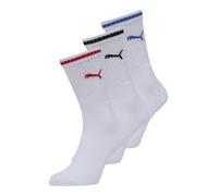 PUMA Chaussettes bleu / rouge / noir / blanc cassé, Taille 47-49