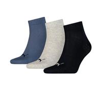 Puma Chaussettes Courtes Plain Quarter 3 Paires