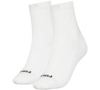 PUMA Chaussettes femme Lot de 2 paires – Logo cœur – Blanc/Noir 39-42