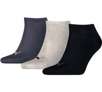 Puma Chaussettes de basket unisexes pour adultes, pack de 3 RD266 (46-48 EU) (Bleu marine/gris clair/noir)
