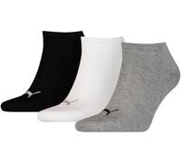 Puma Chaussettes de basket unisexes pour adultes, pack de 3 RD266 (46-48 EU) (Gris/Blanc/Noir)