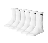 Puma Chaussettes de sport coussin rond, Mixte Adulte, Blanc, 39-42, Lot de 6 paires