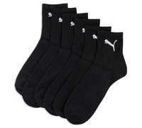 PUMA Lot de 3 paires de chaussettes courtes unisexes, Noir, 35-38