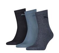 Puma Chaussettes Short Crew – Lot de 3, bleu denim, Unisexe, Taille 47/49
