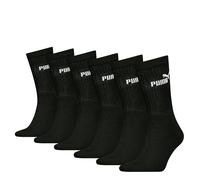 PUMA Lot de 12 paires de chaussettes de tennis unisexes pour homme et femme, 200 - Noir., 39-42