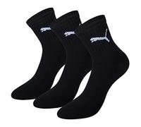 Puma - Chaussettes de sport - Uni - Lot de 3 - Noir (Black) - Small (Taille fabricant: 35/38)