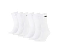 PUMA Chaussettes de sport unisexe Crew - Lot de 6 paires, Everyday Premium, Blanc., 39-42