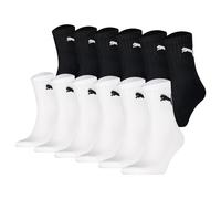 Puma Chaussettes De Sport Unisexe, Lot De 12, Mi-Mollet Courtes, Logo, Uni