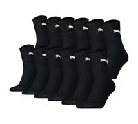 Puma Chaussettes De Sport Unisexe, Lot De 12, Mi-Mollet Courtes, Logo, Uni