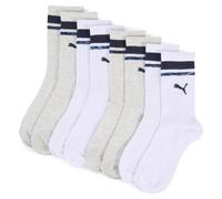 PUMA Chaussettes Enfant (lot de 4 paires), Vêtements, Blanc/Bleu, 31-34 31-34