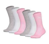 Puma Chaussettes Enfants, 6er Paquet - Sport Junior, Frottee-Sohle, Bord-Côtelé,
