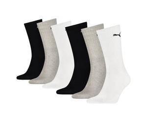 PUMA Chaussettes greige / noir / blanc, Taille 43-46