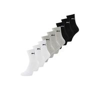 PUMA Chaussettes gris chiné / noir / blanc, Taille 31-34
