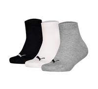 PUMA Chaussettes gris chiné / noir / blanc, Taille 35-38