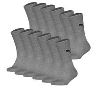 PUMA Chaussettes gris chiné / noir, Taille 27-30