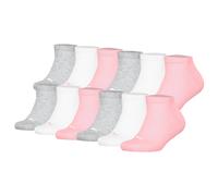 PUMA Chaussettes gris chiné / rose / blanc, Taille 27-30