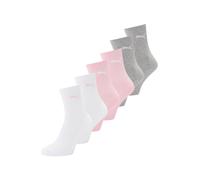PUMA Chaussettes gris chiné / rose / blanc, Taille 31-34