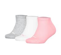 PUMA Chaussettes gris chiné / rose clair / blanc, Taille 31-34