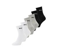PUMA Chaussettes gris / noir / blanc, Taille 27-30