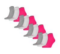 PUMA Chaussettes gris / rose / blanc, Taille 35-38