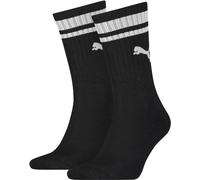 Puma - Chaussettes "Heritage" pour homme/femme unisexe (pack de 2) RD1890 (39,5 EU - 42 EU) (Noir/Blanc)