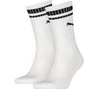 Puma - Chaussettes "Heritage" pour hommes/femmes unisexes (pack de 2) RD1890 (39,5 EU - 42 EU) (Blanc/Noir)