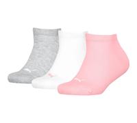 PUMA Lot de 3 chaussettes de sport unisexes pour enfant Rose Water Taille 31-34