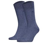 Puma Chaussettes pour Hommes, 2er Paquet - Classic, Courtes, Logo, Unicolore