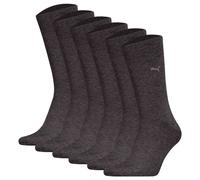 Puma Chaussettes pour Hommes, 6er Paquet - Classic, Courtes, Logo, Unicolore