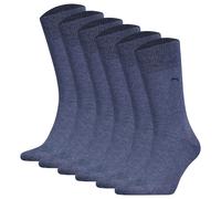 Puma Chaussettes pour Hommes, 6er Paquet - Classic, Courtes, Logo, Unicolore