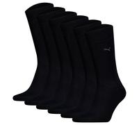 Puma Chaussettes pour Hommes, 6er Paquet - Classic, Courtes, Logo, Unicolore