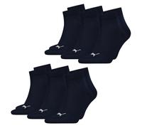 PUMA Chaussettes Quart Unisex Lot De 6 Paires PLAIN Sans Motif