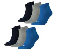 PUMA Chaussettes Quart Unisex Lot De 6 Paires PLAIN Sans Motif