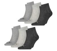 PUMA Chaussettes Quart Unisex Lot De 6 Paires PLAIN Sans Motif