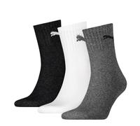 PUMA Chaussettes de sport tige courte – gris foncé / noir / blanc – Taille 47-49